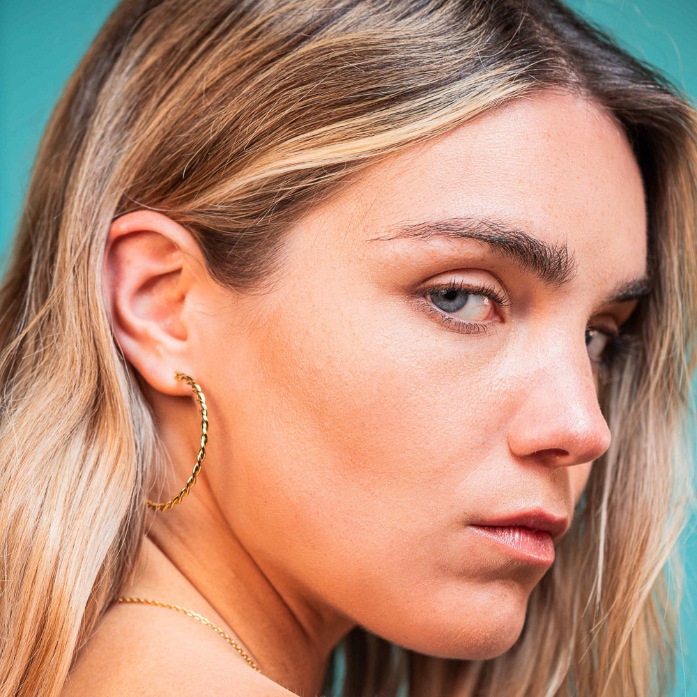 Boucles d'oreilles - NAXOS - créoles maxi