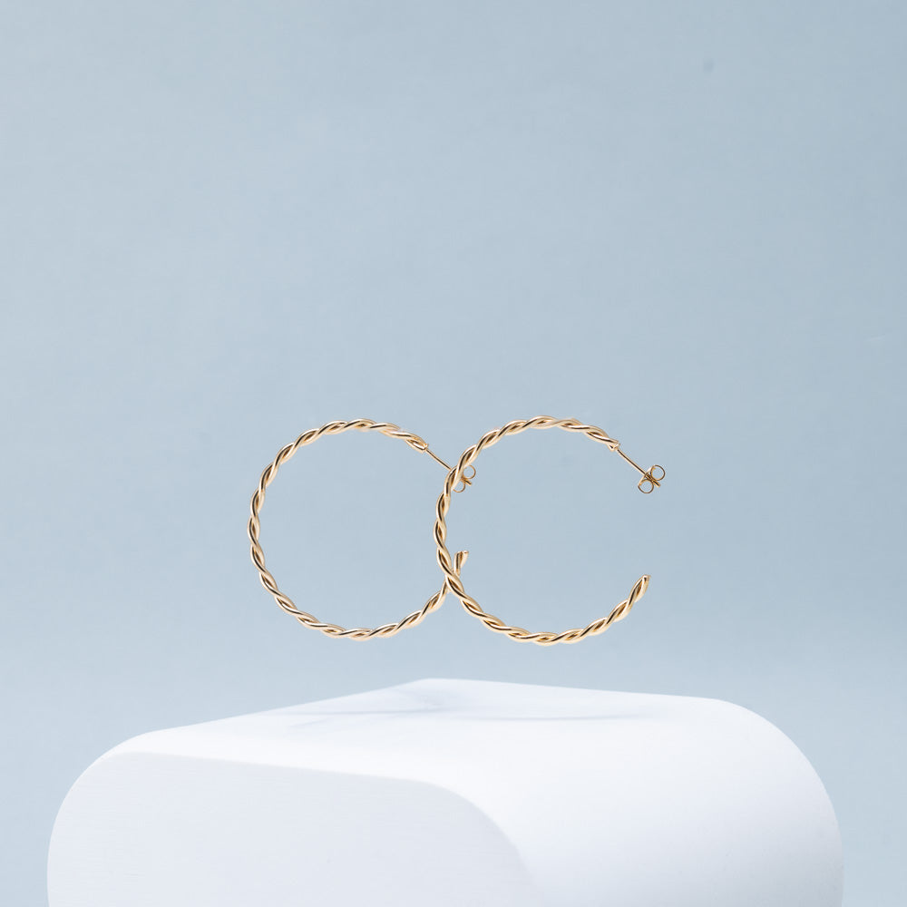 Boucles d'oreilles - NAXOS - créoles maxi